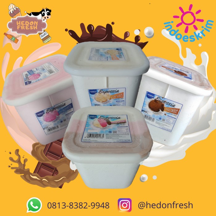 

ICE CREAM INDOESKRIM 8 LITER ES KRIM INDOFOOD KODE 920