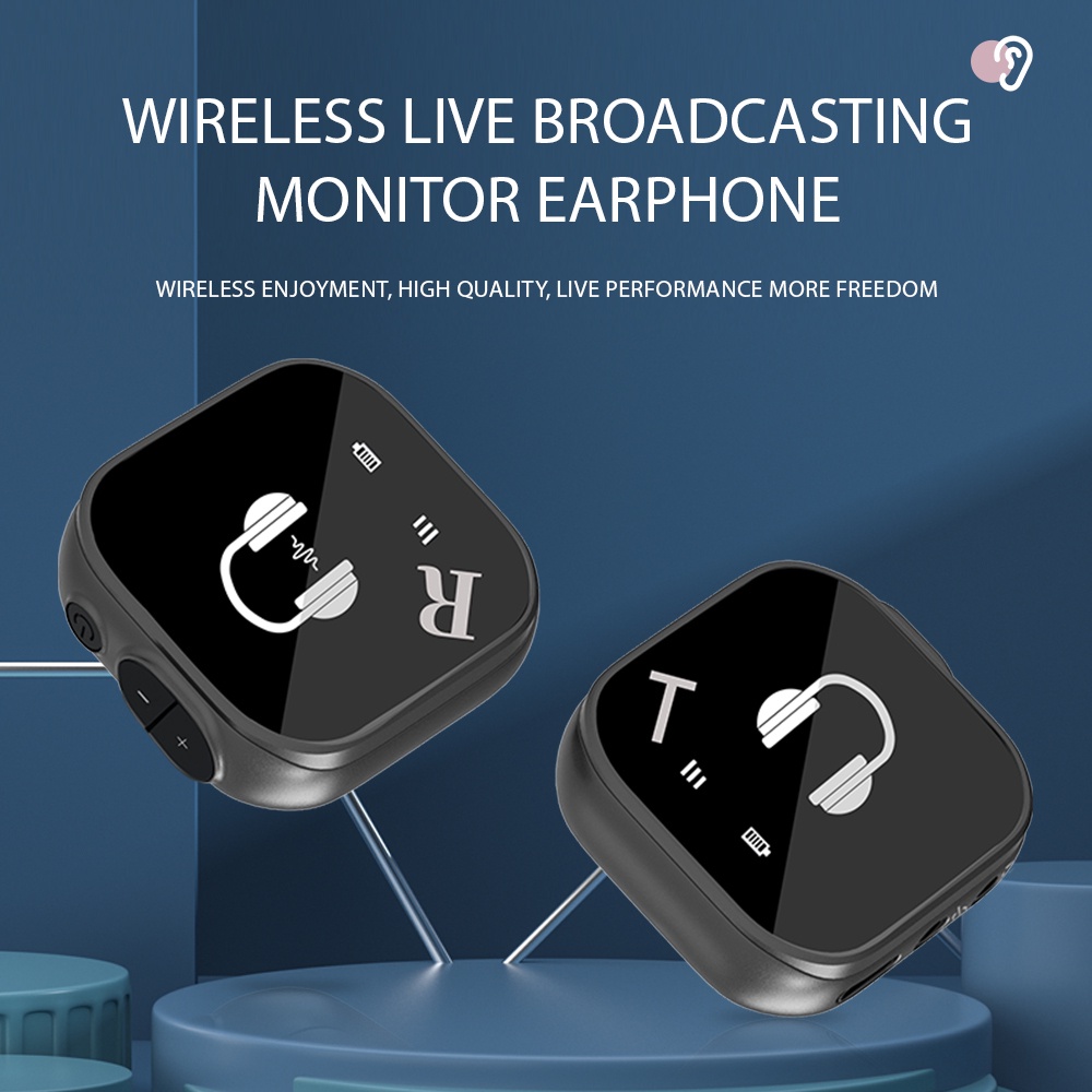 ALLEN 5.8G Wireless In Ear Monitor System BT Sound Card Monitor Ear Return IEM System Automatic Pair