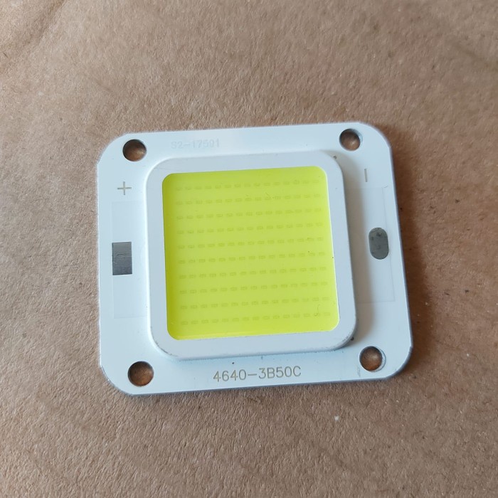 Terlaris- Mata Chip Led 50 Watt Pju Cobra Sparepart Mata Lampu Sorot 50 Watt