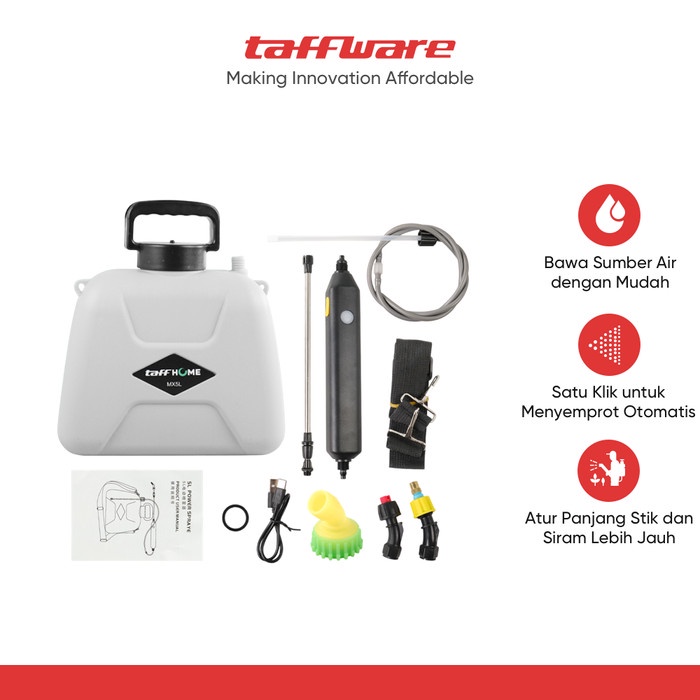Semprotan Gendong TaffHOME Elektrik Sprayer Shoulder Type 5 Liter - MX