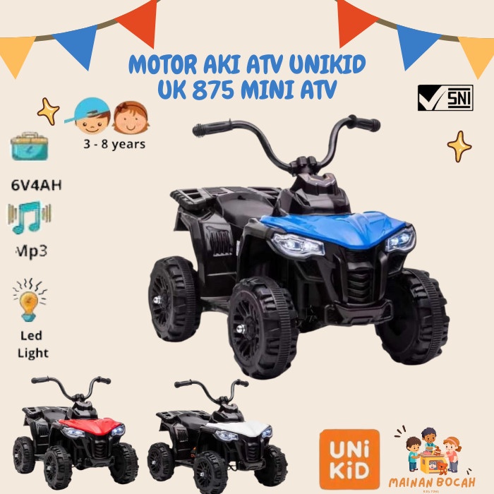 Mainan Motor Aki Anak Atv Unikid Uk 875 Mini Atv