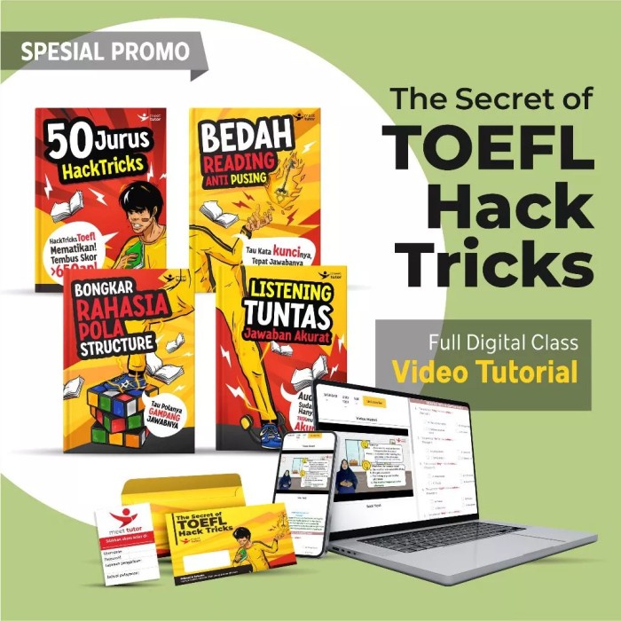 

TERBARU Buku TOEFL Hack Tricks Full Digital Class Video Tutorial PROMO!