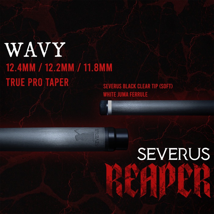 Severus Reaper Joint Wavy Carbon Shaft Stik Billiard Mezz Predator Kamui