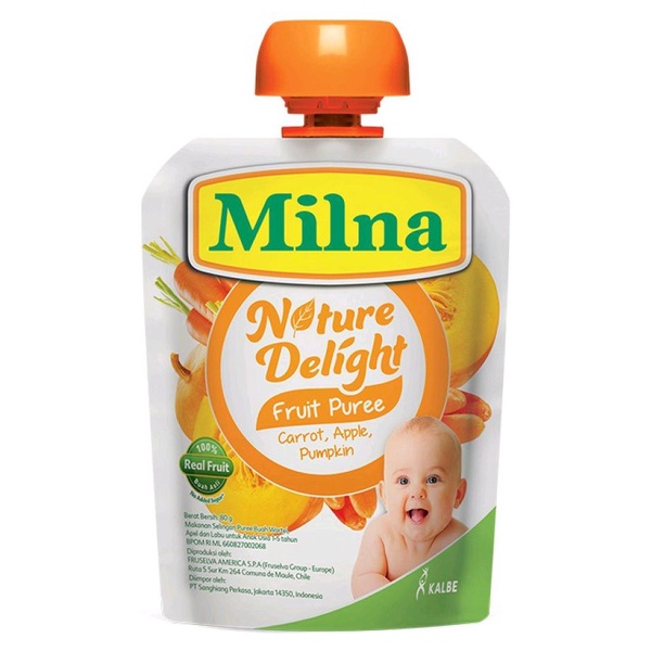 

MILNA NAT DELIGHT CARROT APPLE & PUMPKIN 80 GR - RAJA SUSU