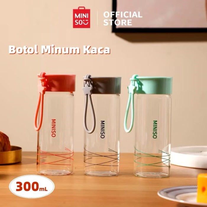 *#*#*#*#] BOTOL MINUM MINISO LD4629 WG / TUMBLER MINUM KACA - MINISO BOTOL AIR MINUM