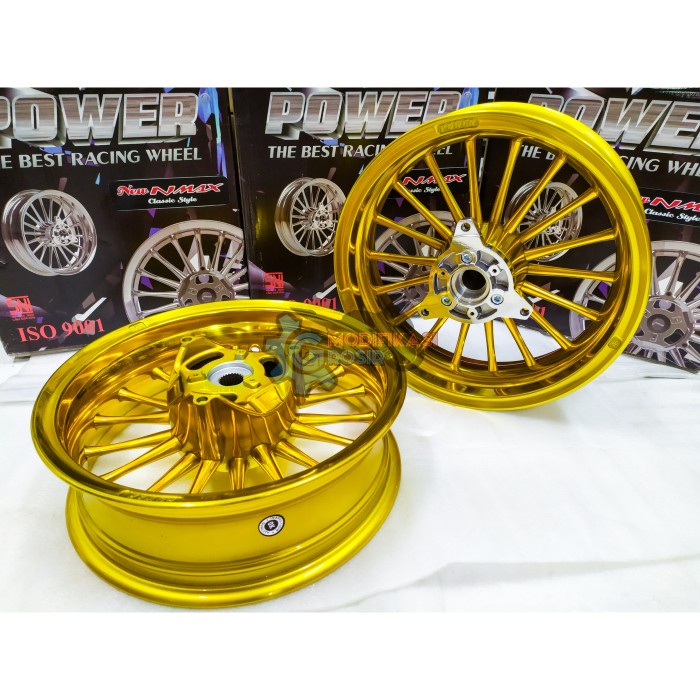 Velg Racing Tapak Lebar Power New Nmax 155 2020 Classic P18 Gold