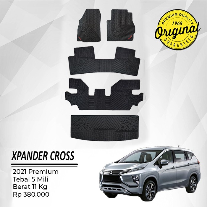 Karpet Mobil Mitsubishi Xpander Cross 2019/2021 Premium - Hitam