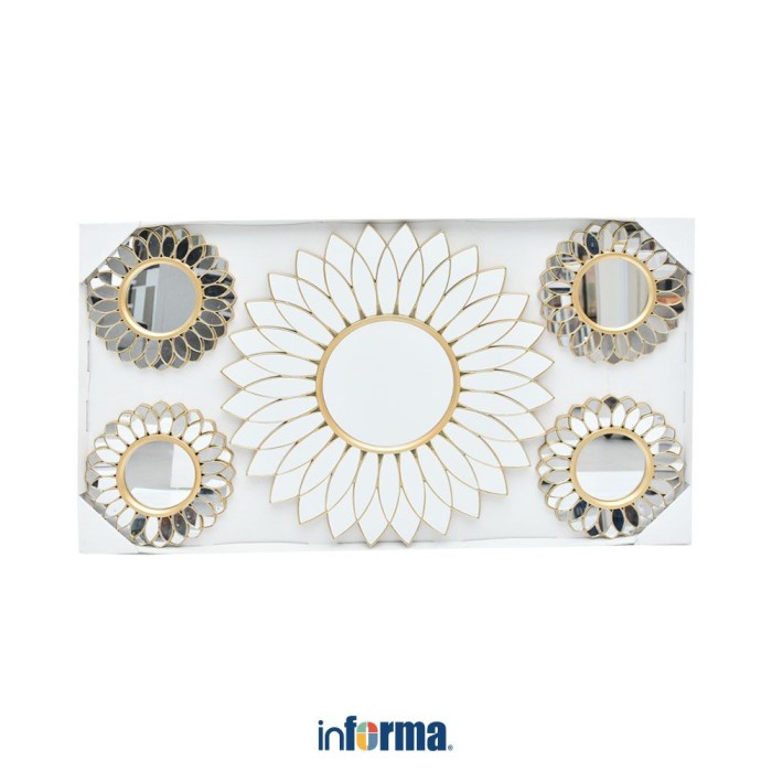 Informa - Hiasan Dinding Set 5 Pcs Km35 - Gold