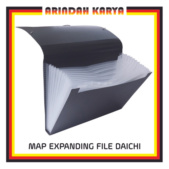 

MAP DOCUMENT/EXPANDING FILE DAICHI FOLIO - HITAM, MERAH, BIRU, HIJAU Kode 259