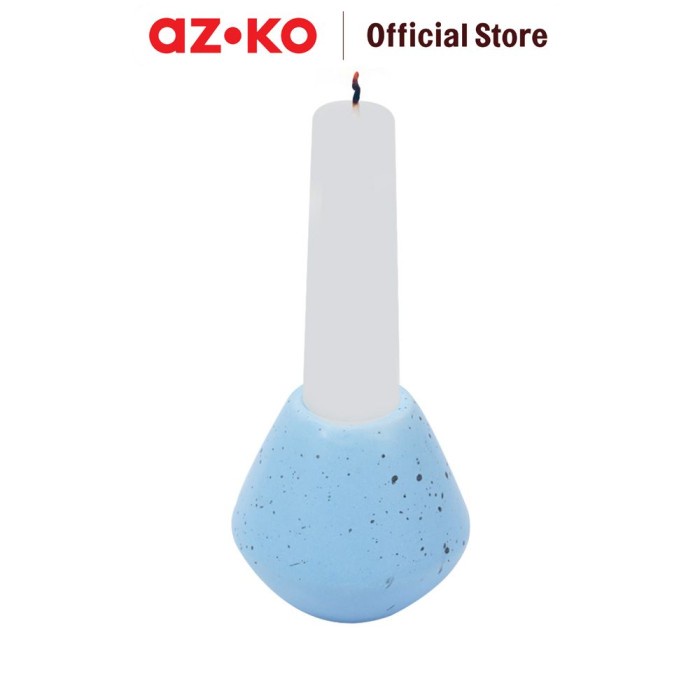 Azko Arthome Terrazo Tempat Lilin Dekorasi C-11 - Biru