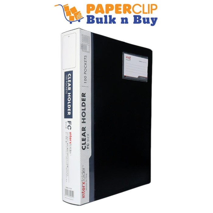 

TERBARU CLEAR HOLDER INTERX CHX2100F 100 BLACK
