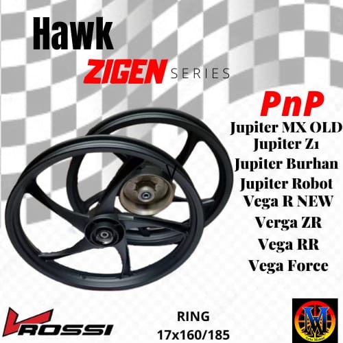 Velg Racing Vrossi Hawk Yamaha Vega R New/Jupiter Z Ring 17