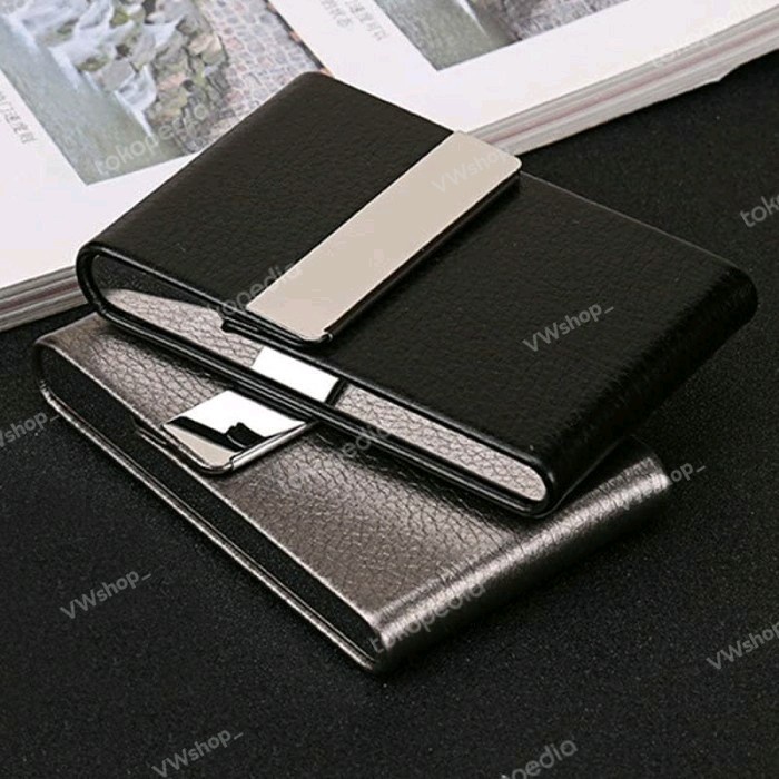 

Kotak Kartu Nama Dompet Kartu Portable Name Card Kulit Leather Kode 1051