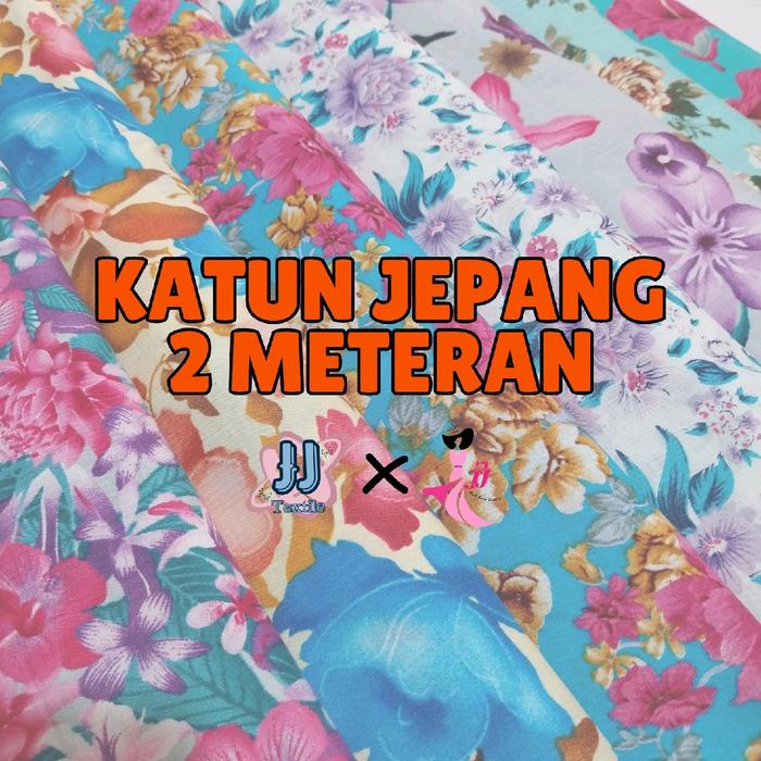 katun 2 meteran / kain katun jepang meteran / kain katun fuji meteran / katun tokkai meteran / kain