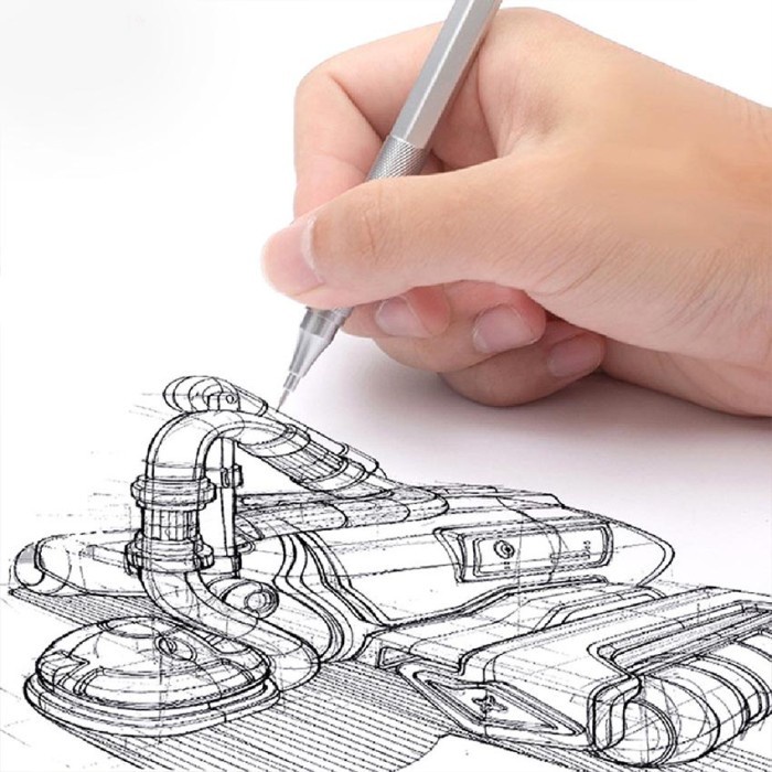 

TERMURAH Pensil Mekanik 0.5mm Pusat Gravitasi Rendah Gambar Logam Pensil Khusus Kantor Sekolah Tulis