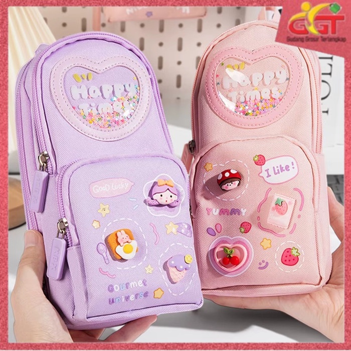 

TERLENGKAP GGT Tempat Pensil 3D 3 Sekat Resleting Kotak Pensil Sekolah Anak Kapasitas Besar