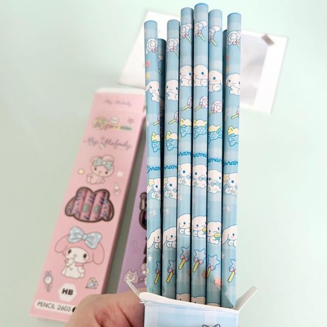 

GRATIS ONGKIR PENSIL HB ANAK SEKOLAH 1BOX 12PCS KUROMI MELODY CINNAMOROLL BERKUALITAS