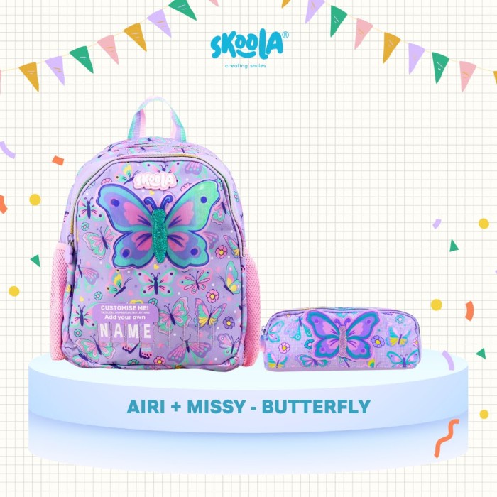 

HEMAT Skoola Bundling Promo - Tas Ransel Sekolah anak PAUD TK Ransel + Tempat Pensil - Airi Missy
