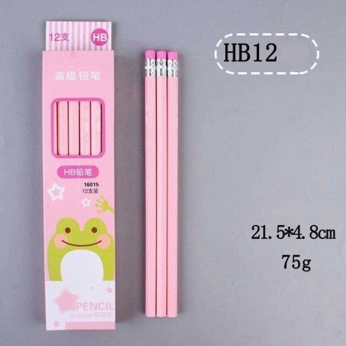 

NEW Miatamia Pensil Kayu Set 12IN1 Dengan Penghapus Praktis / Pensil 12pcs Alat Tulis Sekolah /