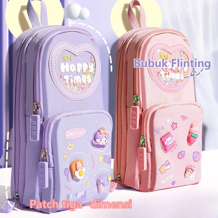 

BIG SALE ReadyCute Stationary Pencil Kotak Pensil Case Hiasan Glitter Karakter 3d Model Tas Sekolah