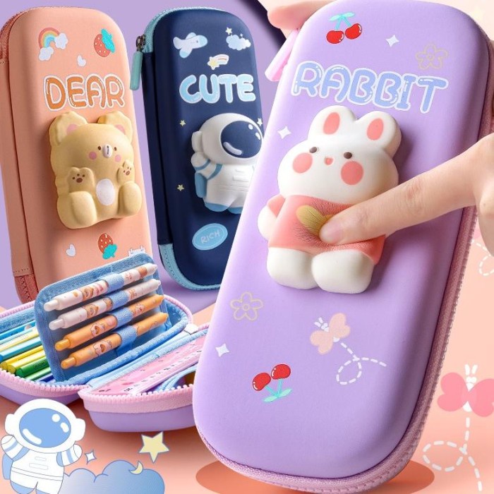 

TERMURAH Fj-44 Kotak Pensil Dekompresi Perempuan Lucu Lembut Lucu Anak-Anak Siswa Sekolah Dasar