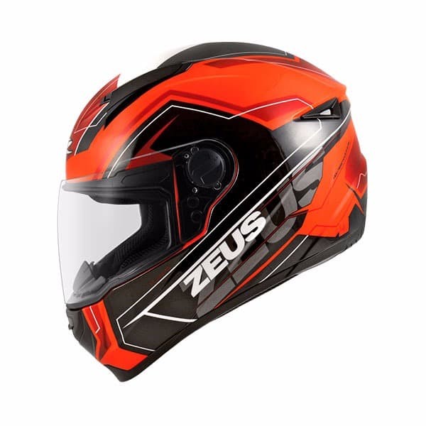 Helm Zeus Zs811 Z811 Neon Orange Al5 Red