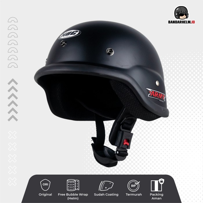 Helm Chip Hbc Army Black Doff Sudah Sni