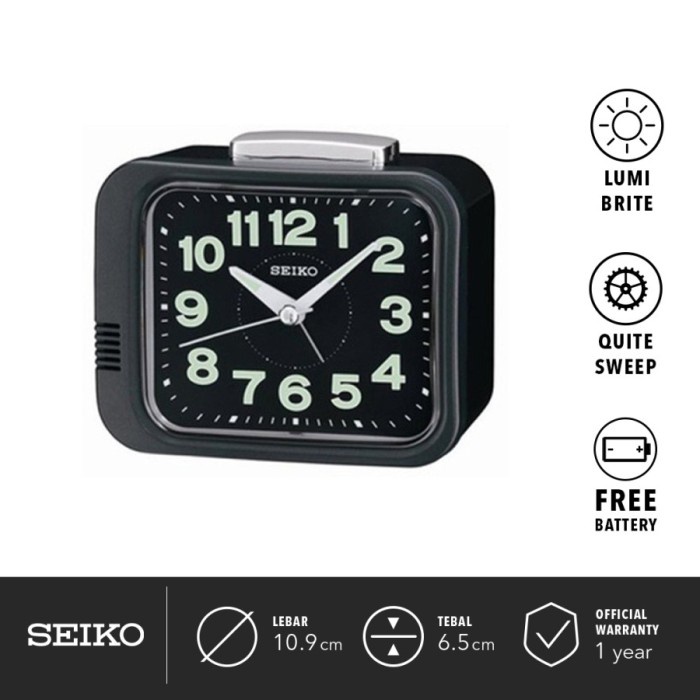 Jam Meja Seiko Original Ori Weker Qhk028J Qhk 028J Qhk028 J 028