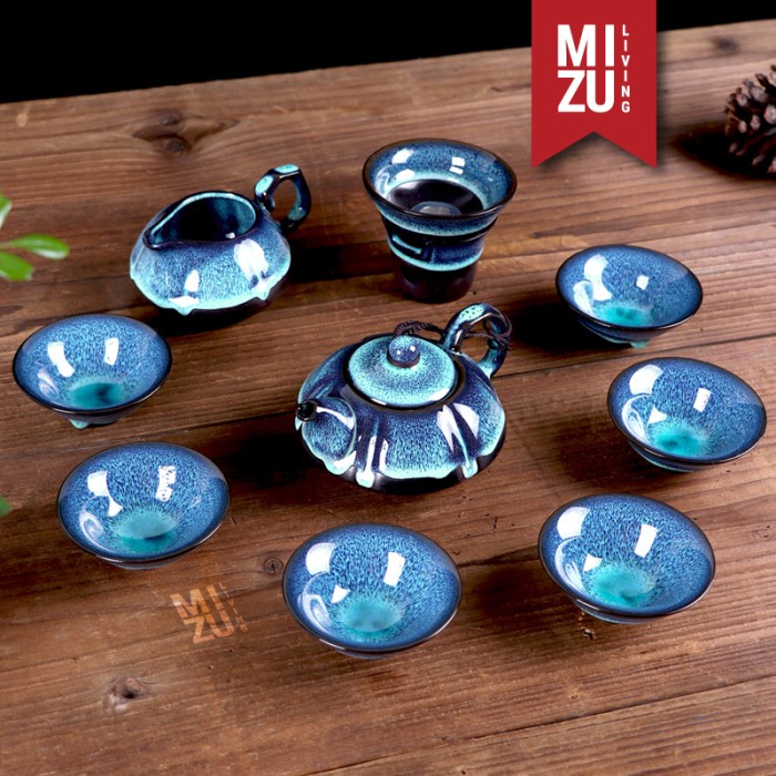 TERBARU MIZU LANHUACHA Chinese Tea Set Porcelain Tea Set 6 Cangkir Keramik