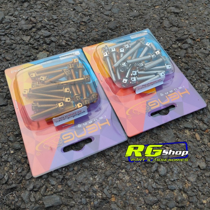 Baut Probolt Stainless Flower Bak/Blok Mesin Rx King/Rxz Heng Thailand