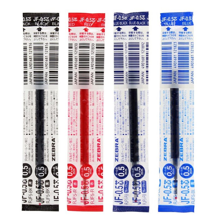 

PROMO! Zebra Sarasa Refill 0.3mm 0.4mm 0.5mm 0.7mm 1.0mm Gel Ink RJF