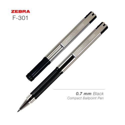 

PROMO! ZEBRA F301 COMPACT STAINLESS STEEL BALLPOINT PEN PULPEN SAKU MINI