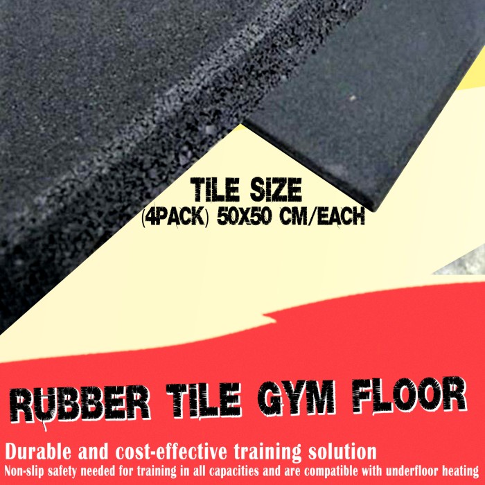 Rubber Tile Gym Floor 20mm