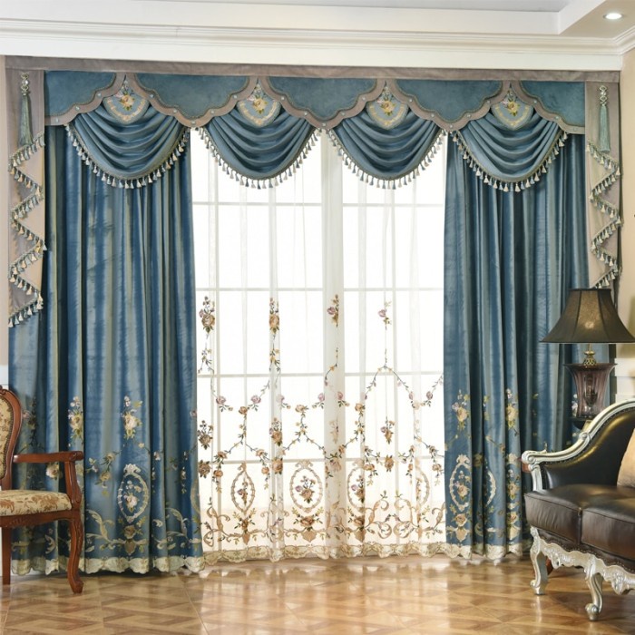 

Customized European Curtains For Living Room Luxury Bedroom