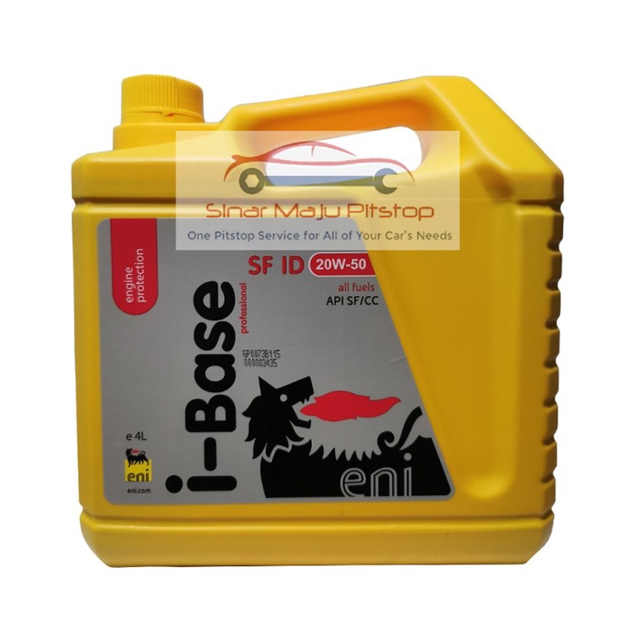 (Oli Mobil Bensin) Agip Power Hd Sae 20W-50 (4 Liter) Original