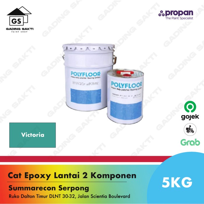 Propan Polyfloor Pft 253 Victoria / Cat Epoxy Lantai Galon 5Kg Set