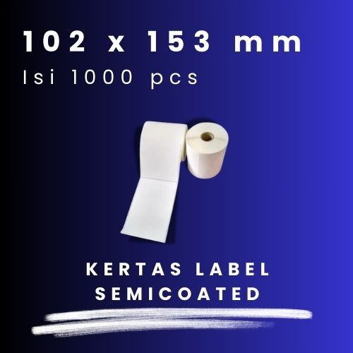 

SC 102 X 153 - 3" @1000 - 1 Line CORE 3 INCH 102X153MM 102 X 153 MM 10,2X15,3 CM 10,2 X 15,3 CM STICKER BARCODE LABEL SEMICOAT STIKER SC SEMICOATED 1000 PCS