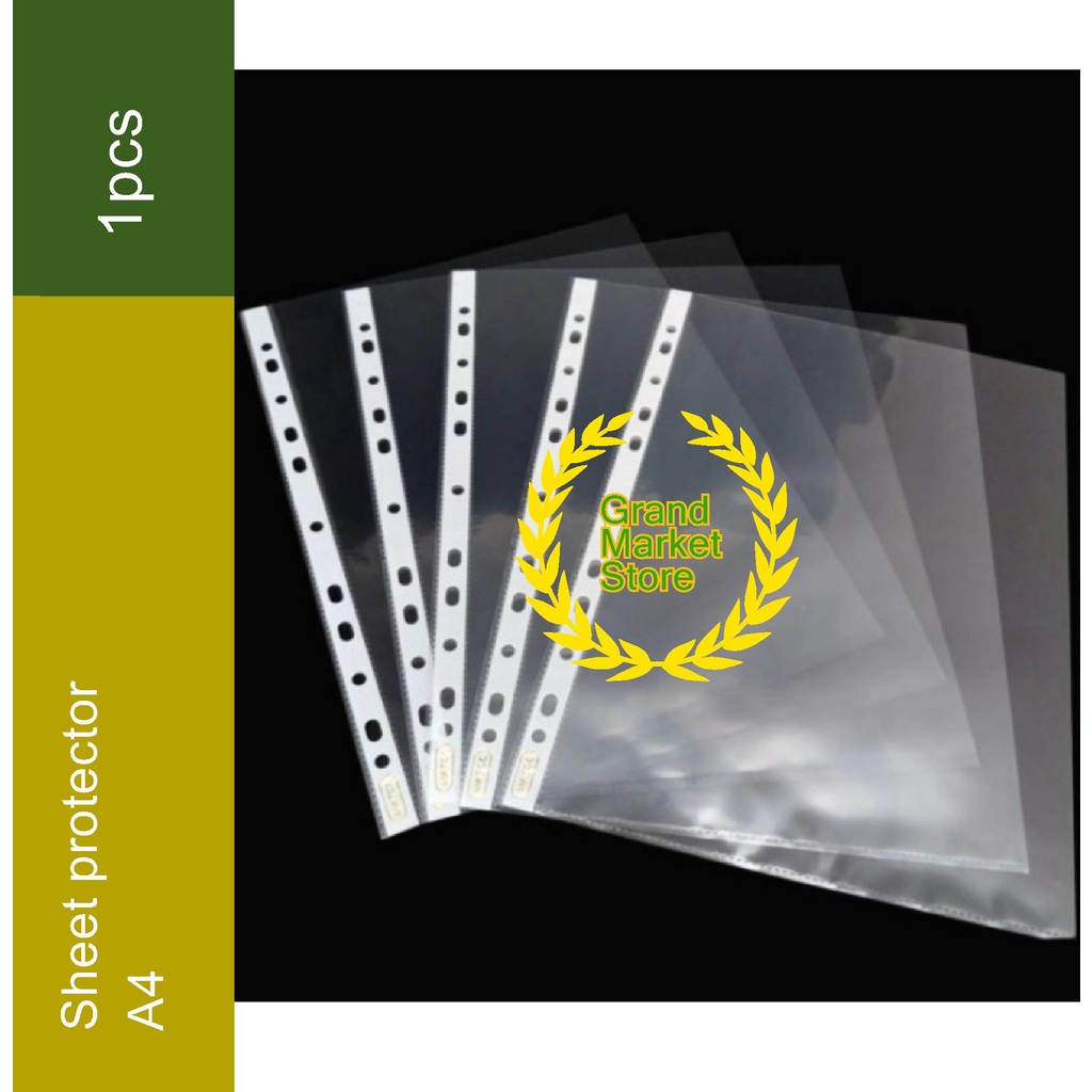 

Sheet Protector A4 / Plastik PP Pocket A4 East Chi Sheet Protectors 11 Hole Loose Leaf per pcs Sheet Protektor