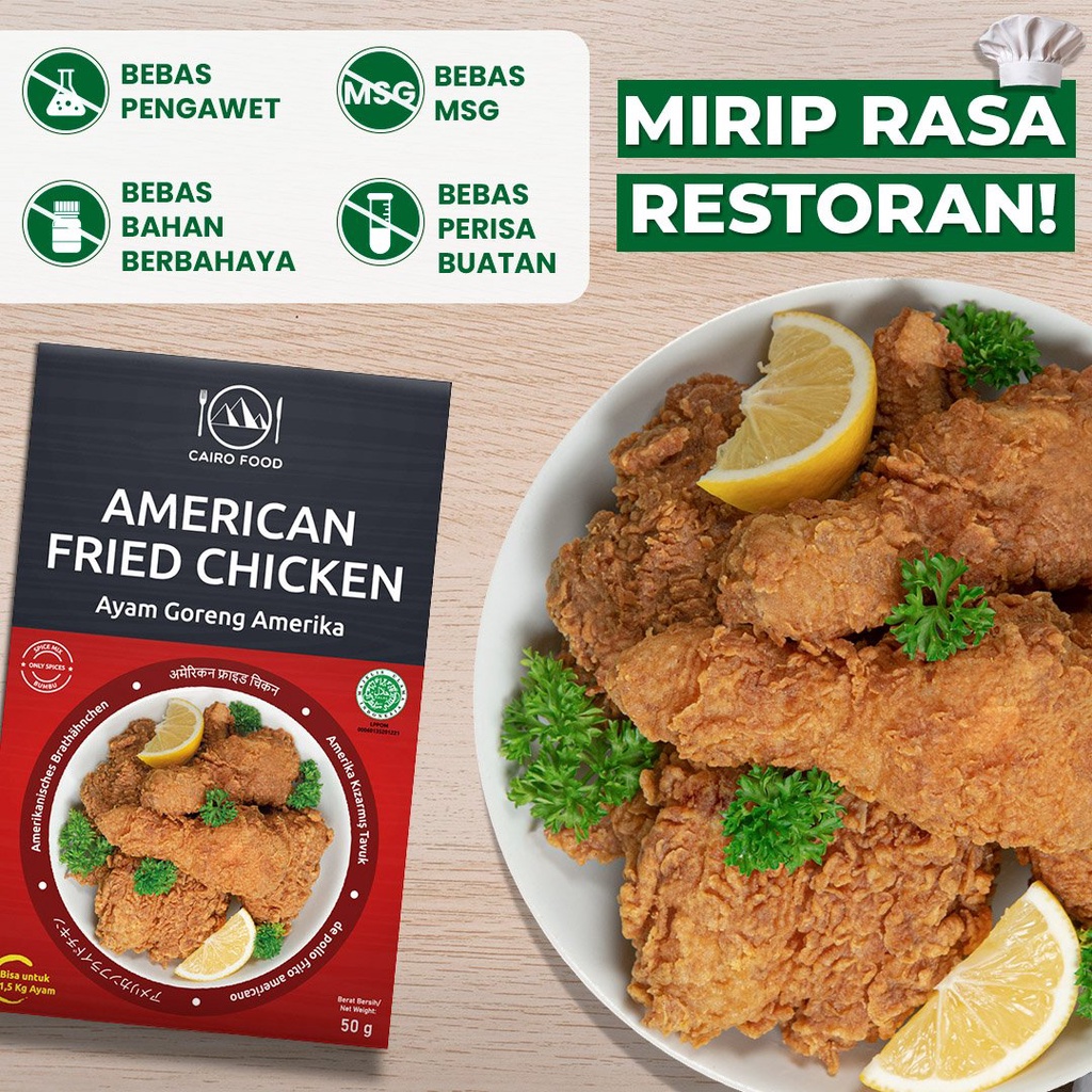 

Bumbu Ayam Goreng Amerika Premium Untuk Profesional - Cairo Food