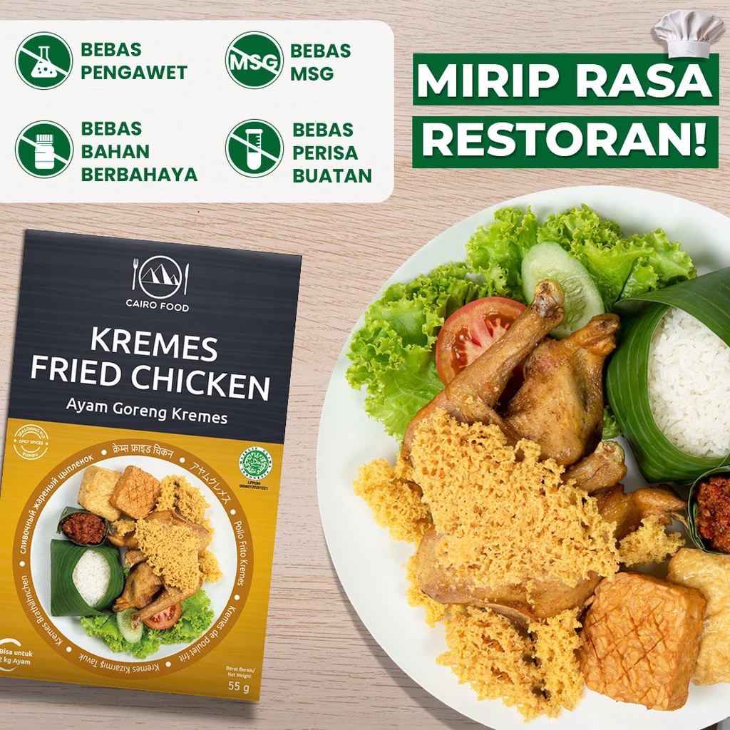 

Bumbu Ayam Goreng Kremes Premium Untuk Profesional - Cairo Food