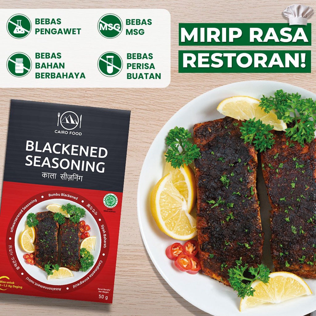 

Bumbu Blackened Premium Untuk Profesional - Cairo Food