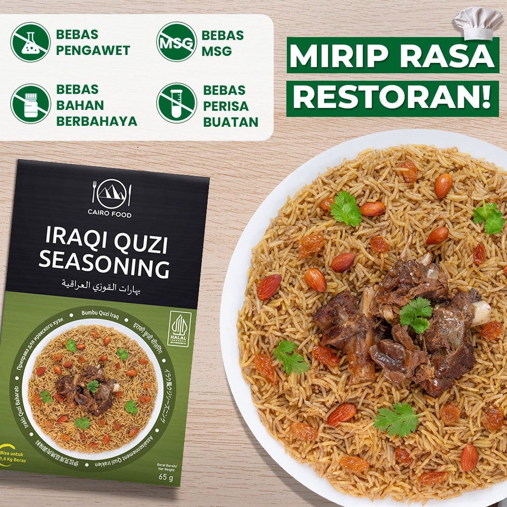 

Bumbu Quzi Iraq Premium Untuk Profesional - Cairo Food