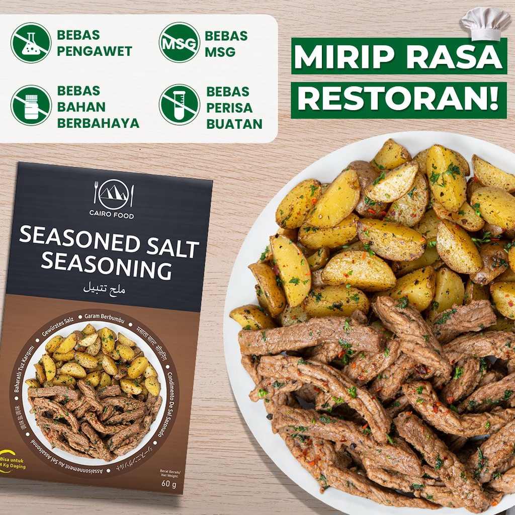

Bumbu Seasoned Salt Premium Untuk Profesional - Cairo Food