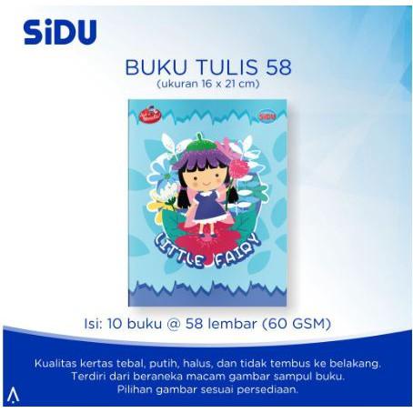 

Sidu Buku Tulis 58 Lembar - Pak (10 Buku)