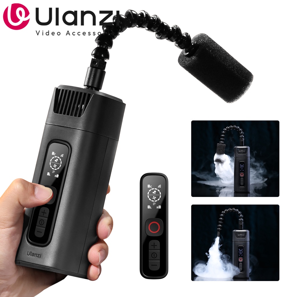 OSBO FM01 Portable Fog Smoke Machine Wireless for Wedding Party Marriage Filmmaker Photography Video