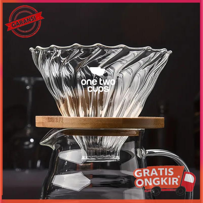 Filter Penyaring Kopi V60 Coffee Filter Wooden Bracket - SE102