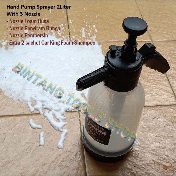 HAND PUMP FOAM SPRAYER SNOW MANUAL VACUUM EXTRACTOR FOAM LANCE NOZZLE