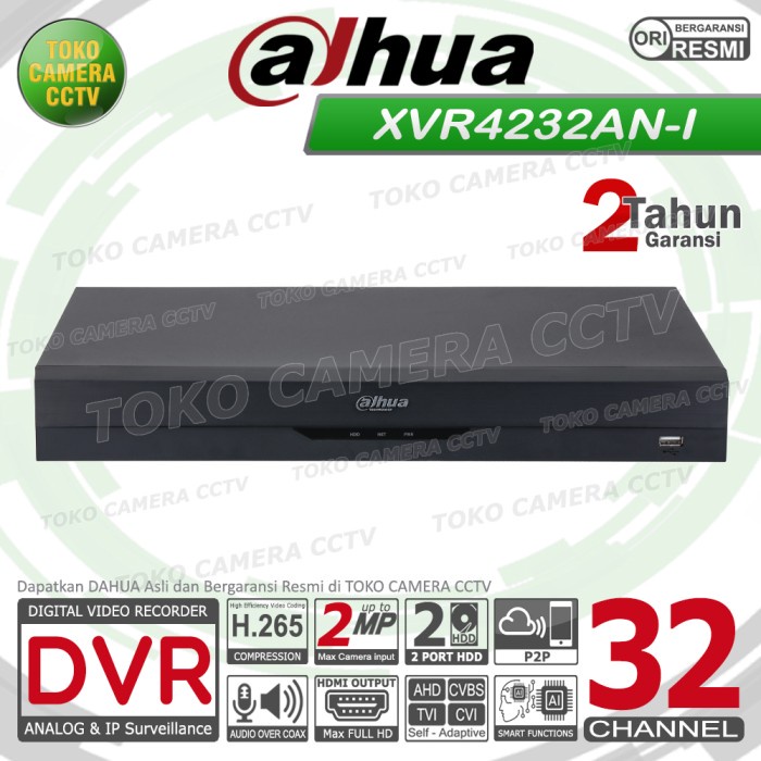 Dvr Recorder Cctv Dahua 32 Channel Cctv Dahua 32Ch 2Mp