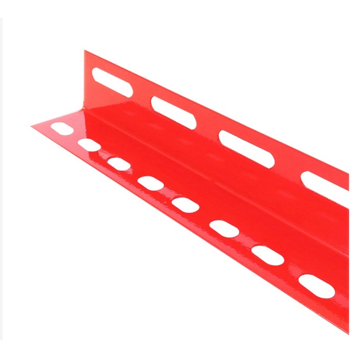 SIKU LUBANG MERAH PER SET ISI 10PCS/SIKU LUBANG RAK BESI PLAT PANJANG
