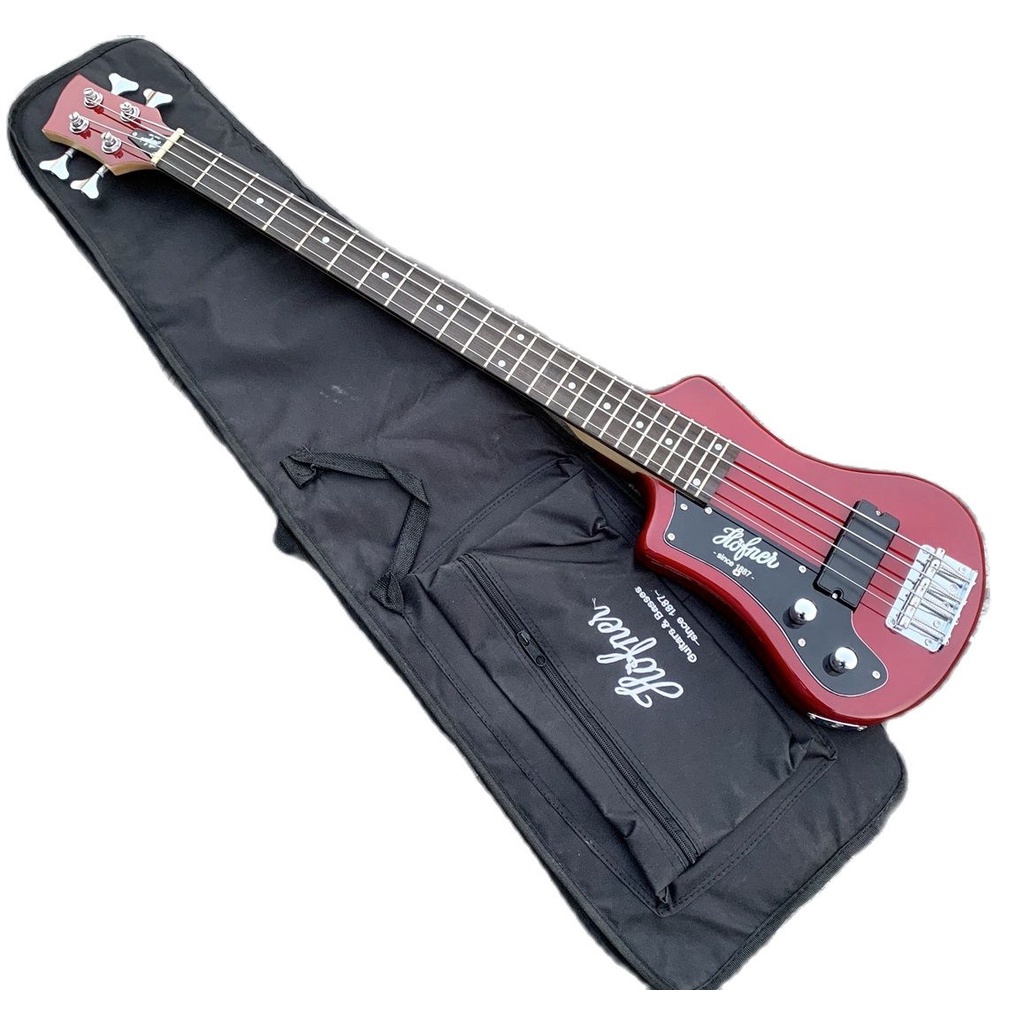 SINE Left-handed 4 String  Bass Mini Travel Guitar Bass with Gigbag